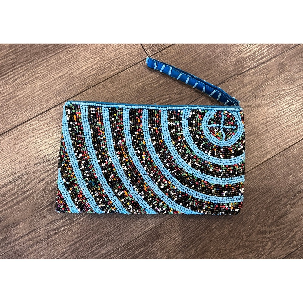 Beaded Clutch Purse Handbag Colorful Bohemian Evening Bag Party‎ Unique